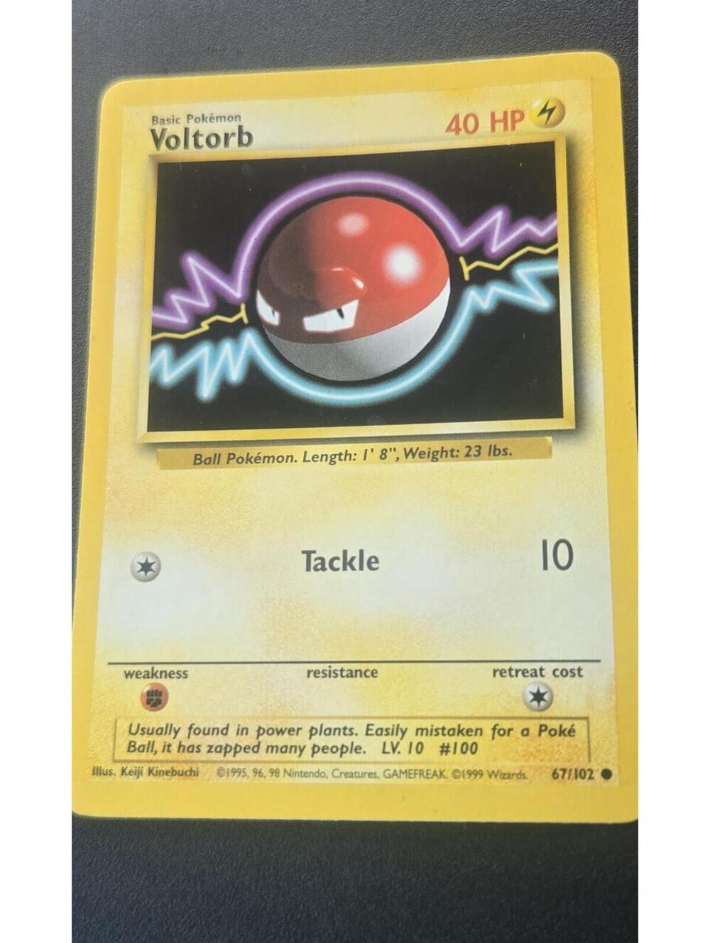 Voltorb Basic Pokemon Card 40 HP